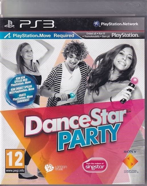 DanceStar PARTY - PS3 (B Grade) (Genbrug)
